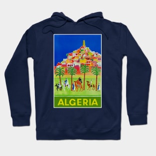 ALGERIA Vintage Advertising Travel Print Hoodie